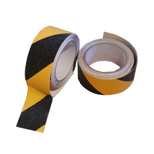 Bezpečnostní žluto-černá protiskluzová páska 5m