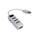 Gembird 4-port HUB USB 2.0, barva bílá + vypínač