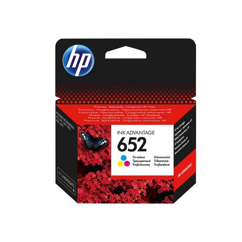 HP F6V24AE BHK Inkoustová náplň HP 652 Color