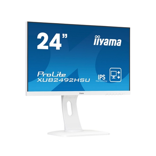 IIYAMA ProLite 24″ LED FullHD 5 ms, HDMI, VGA, DP repro – bílá