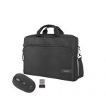 Natec Laptop Bag WALLAROO 15,6 Black + bezdrátová myš