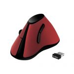 LOGILINK – Bezdrátová ergonomická myš 2.4 GHz, červená